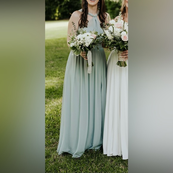 Birdy Grey Sage Kiko Bridesmaid Dress - Picture 5 of 10